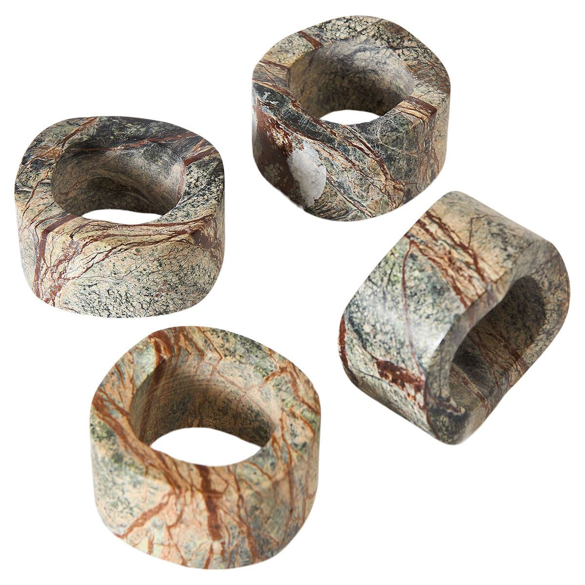 Vita servietring, seagrass, 4 stk.