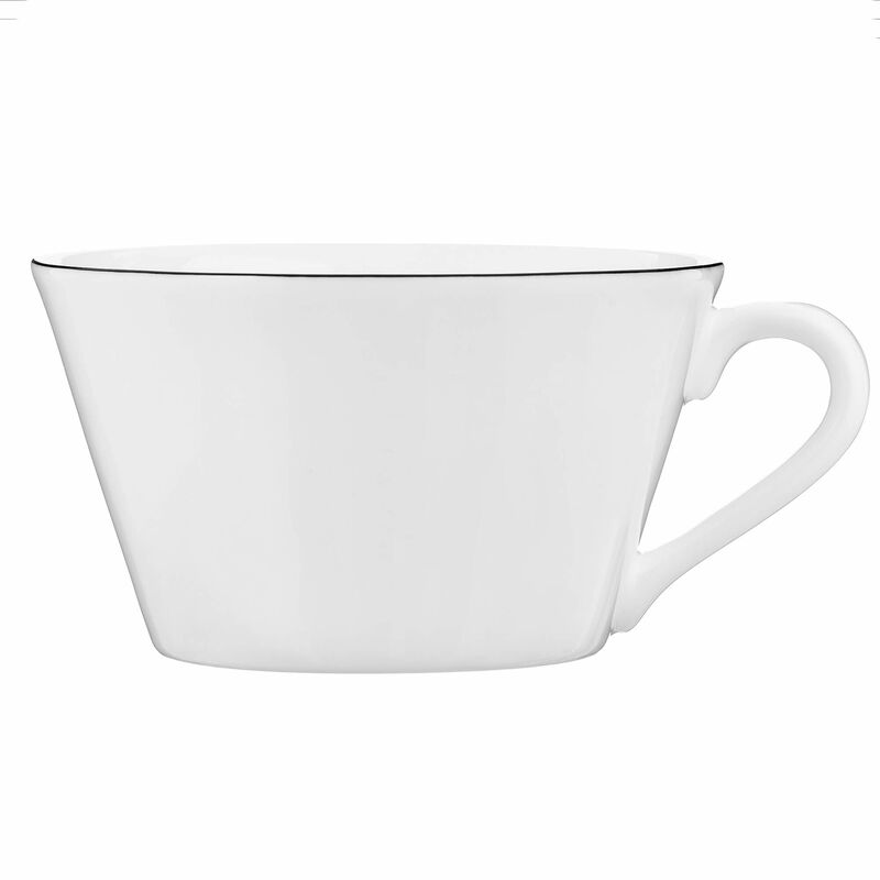 Natur Snøhvit tekopp med skål, 250 ml