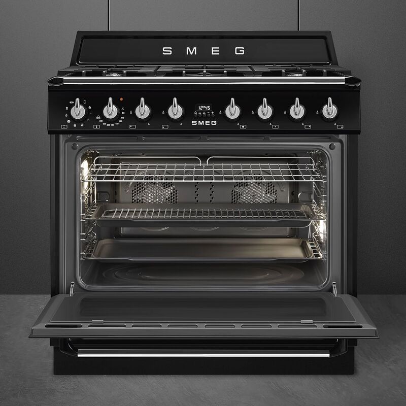 Gasskomfyr Victoria TR90GMBL 90 cm, svart