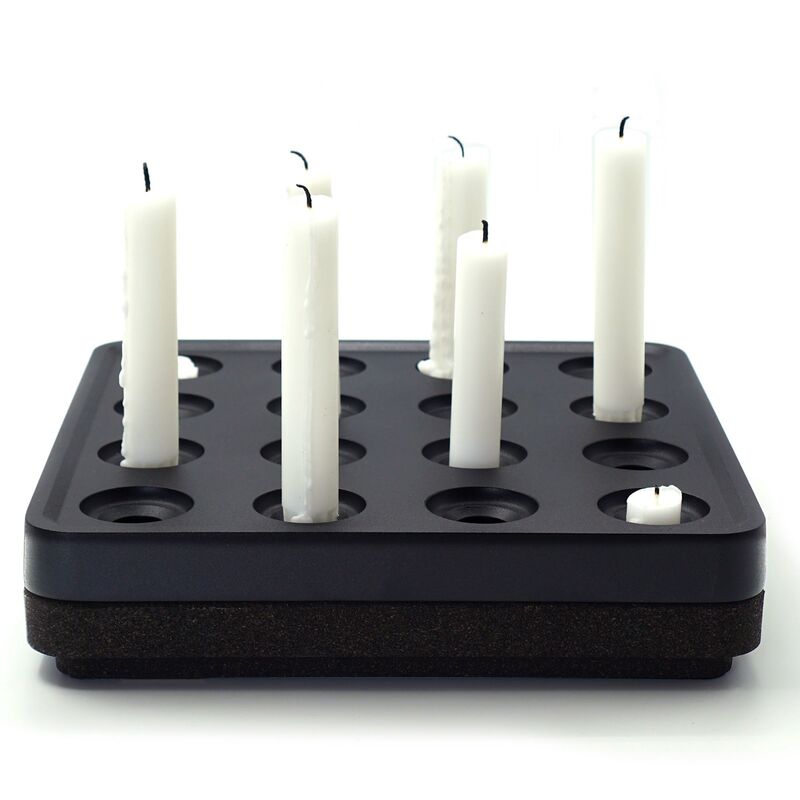 Korkskål, 4 cm, sort