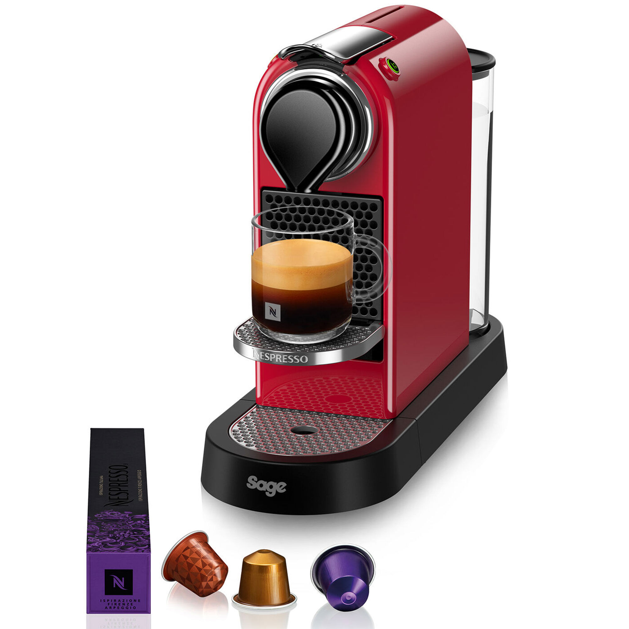 Nespresso by Sage SEC 630 CitiZ kapselmaskin, röd