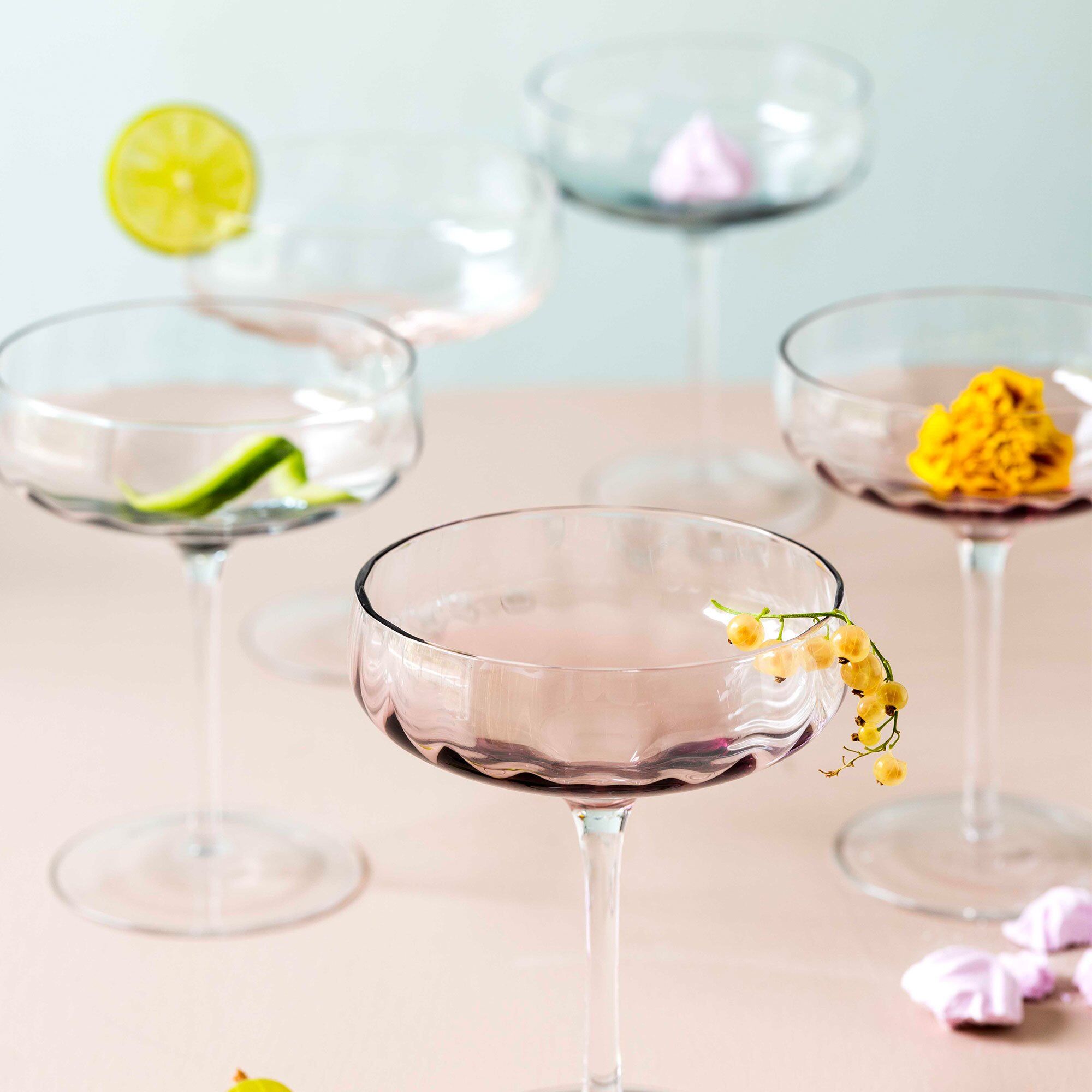 Alternativ bild 1 för Aida - Søholm Sonja Champagne/cocktail glas 30 cl Grön