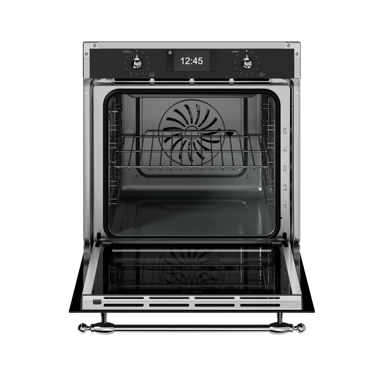 FHER6117CTNX3 Heritage dampovn pyrolyse 80 liter, mattsort/krom