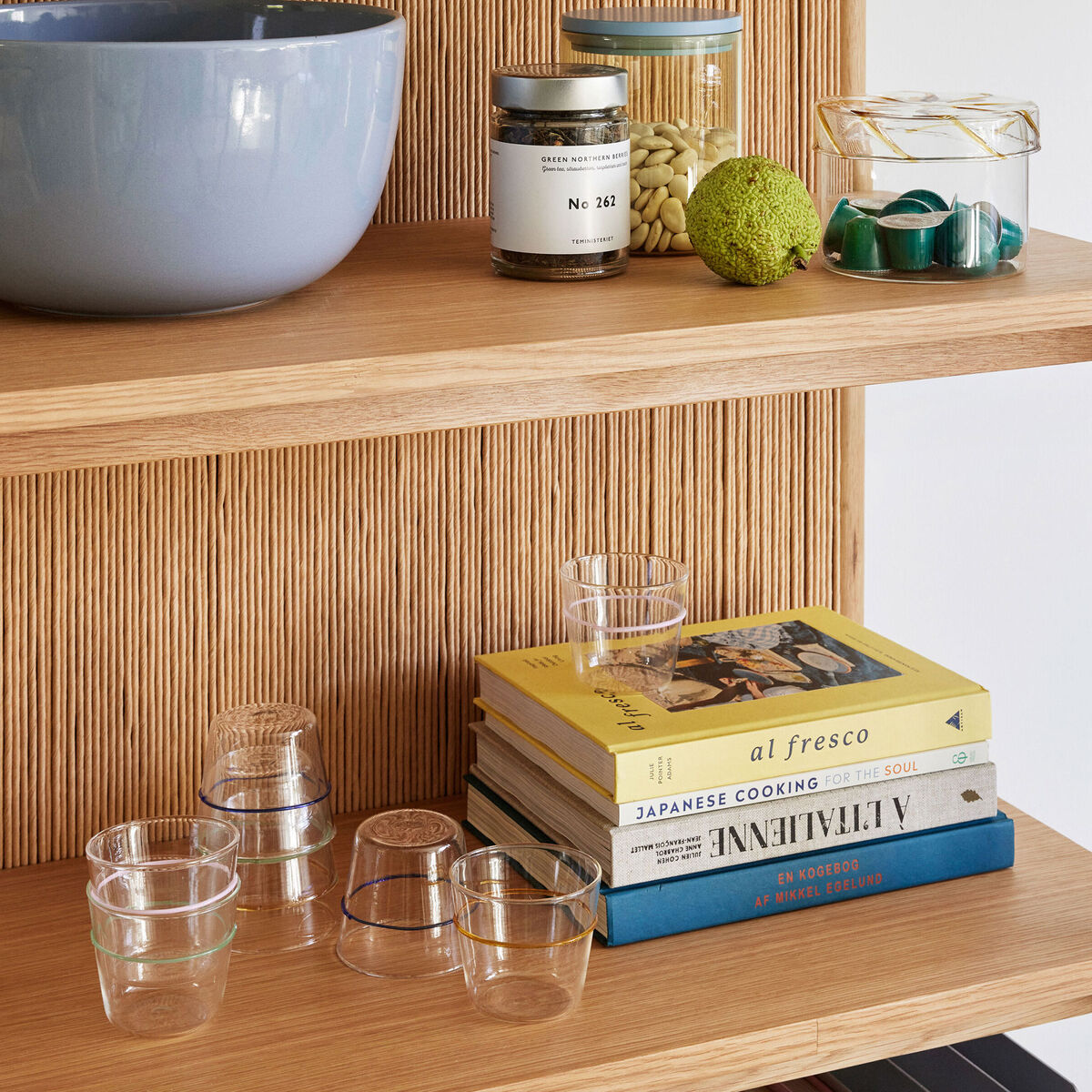 Hübsch Orbit Vannglass, blå