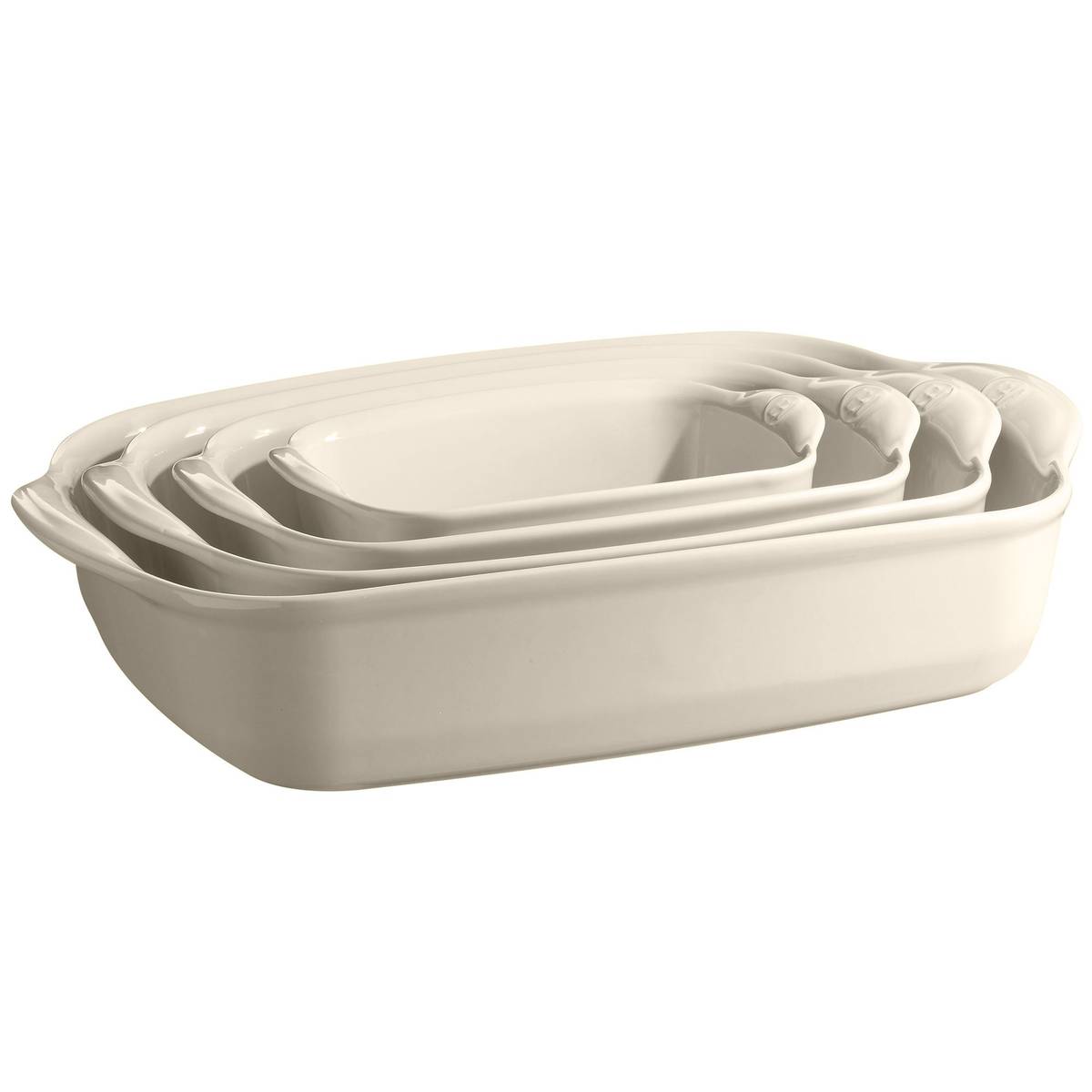 Rektangulær ovnsform (L) 4 liter, cream