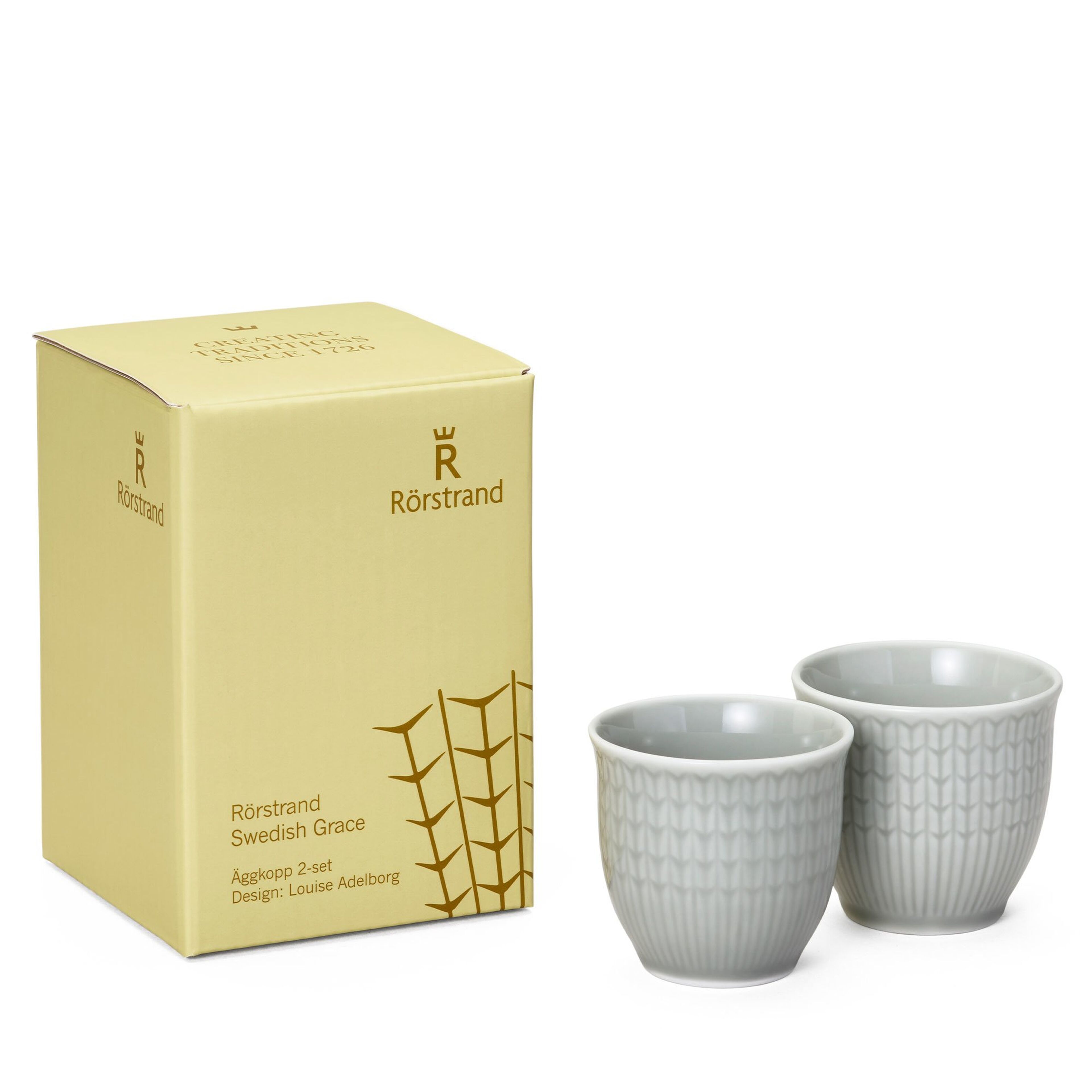 Swedish Grace äggkopp 2 st, dimma