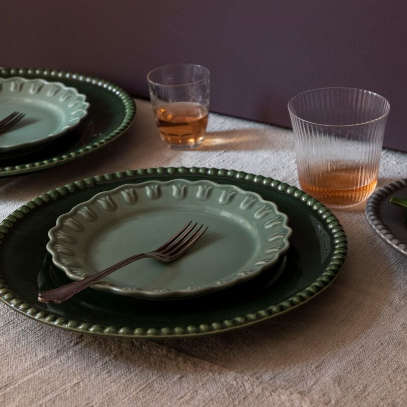 Tulipa lautanen 20 cm 2 kpl, verona vihreä