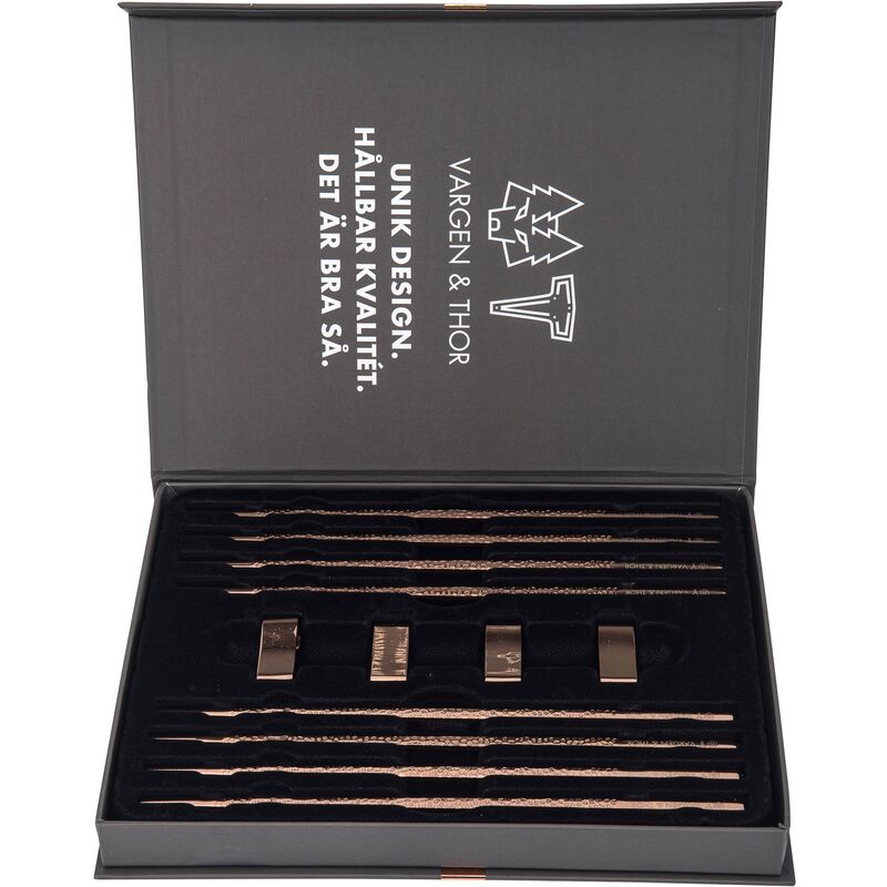 ätpinnar 4 par, koppar-rosé