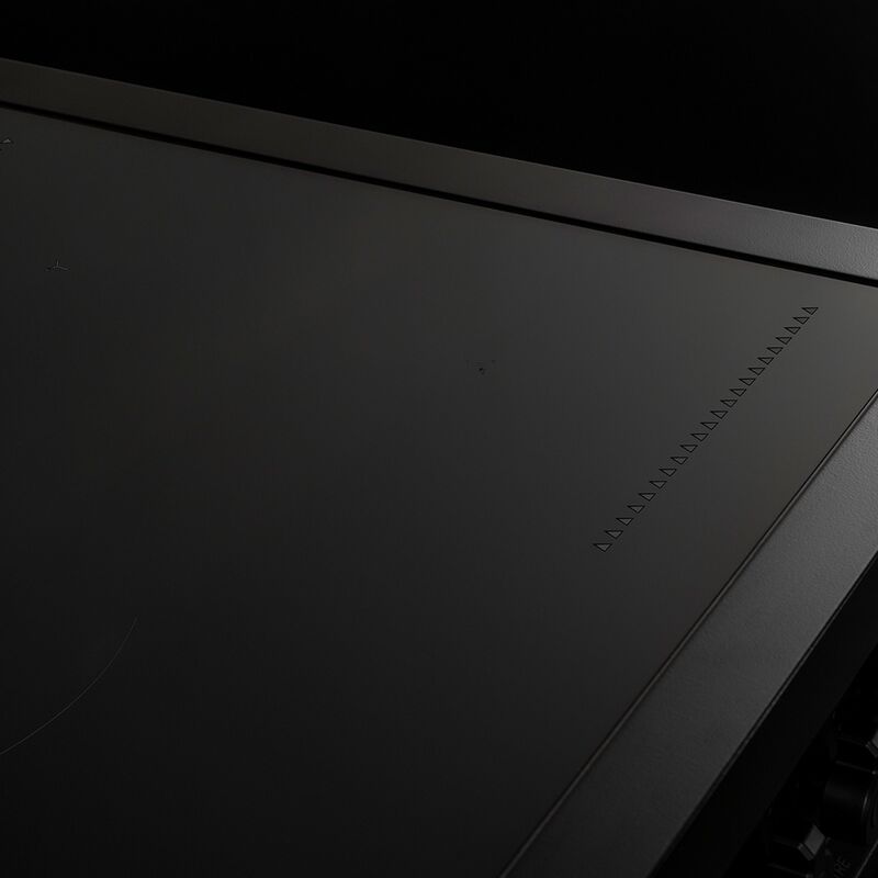 Professional induktionskomfur med trippel-ovn, 100 cm, mat sort