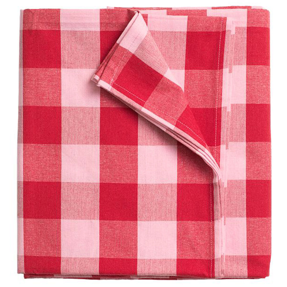 Paola dækkeserviet 180x145 cm, rød/lyserød
