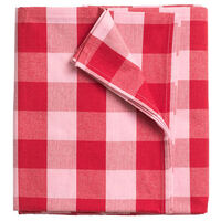 Paola dækkeserviet 180x145 cm, rød/lyserød