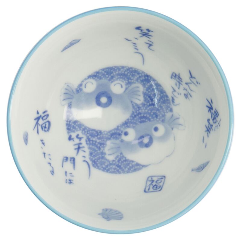 Kawaii Fish Blue skål 11 cm