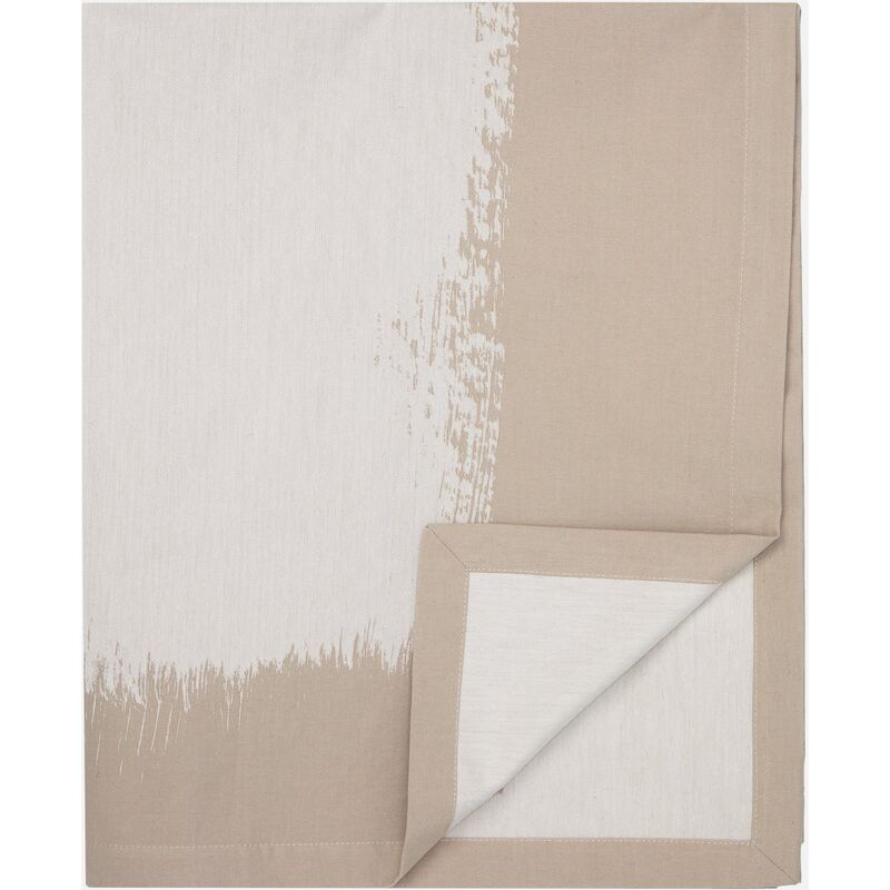 bordsduk, 156x210 cm, grå/vit