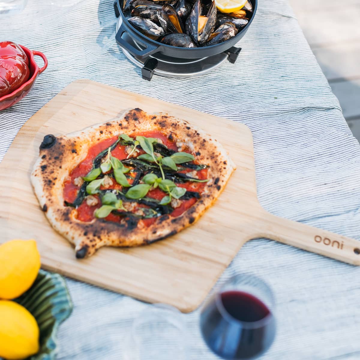 Pizzaspade i bambu, 35,5 cm