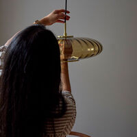 Urc taklampe 36 cm, amber