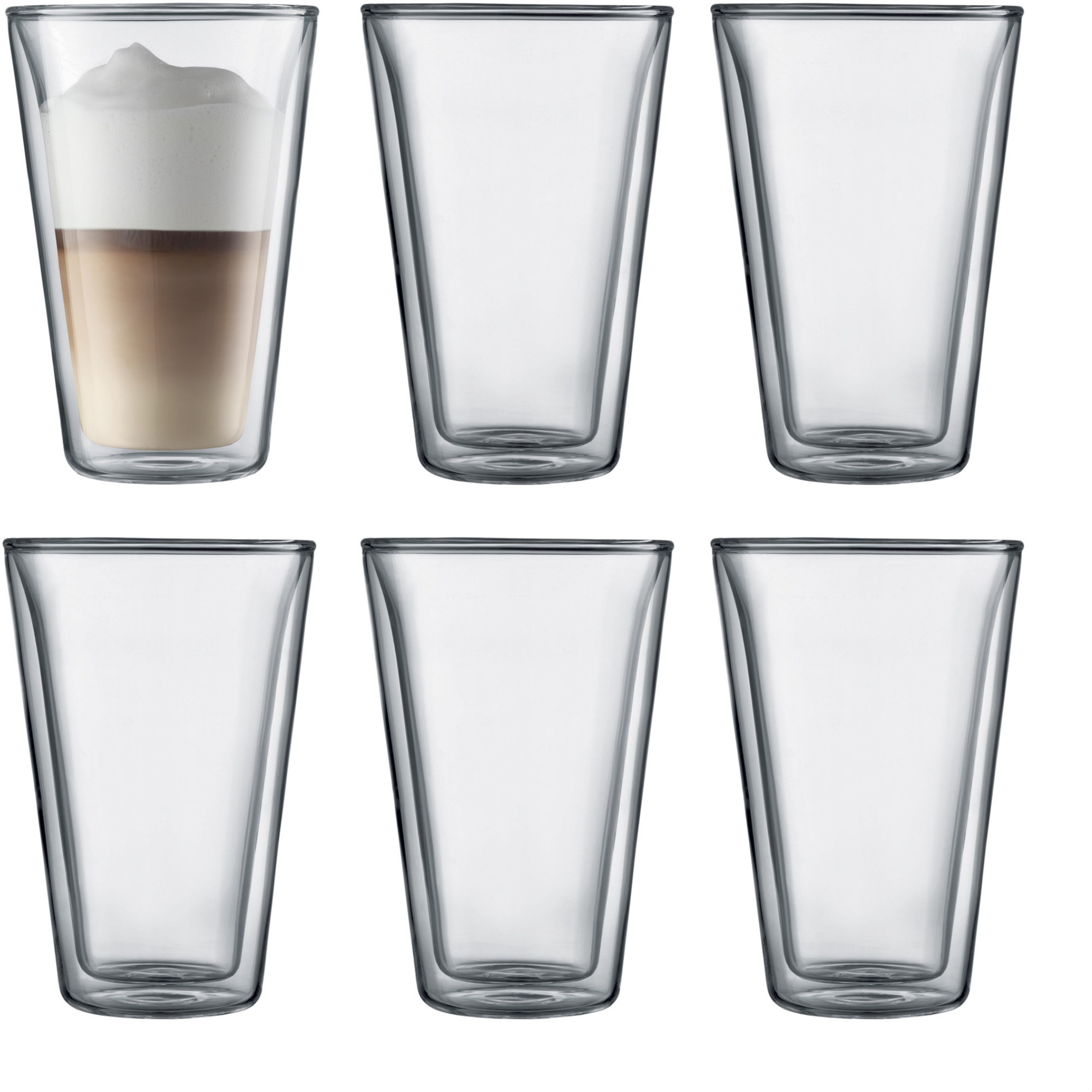 Canteen Dubbelväggigt Glas Large 6 pack