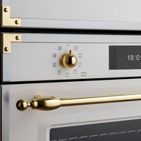 FHER6117CTAG3 Heritage dampovn med pyrolyse 80 liter, elfenbenshvid/guld