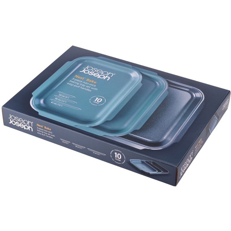 Joseph Joseph Nest Bake bageplade sæt 3 dele, blå