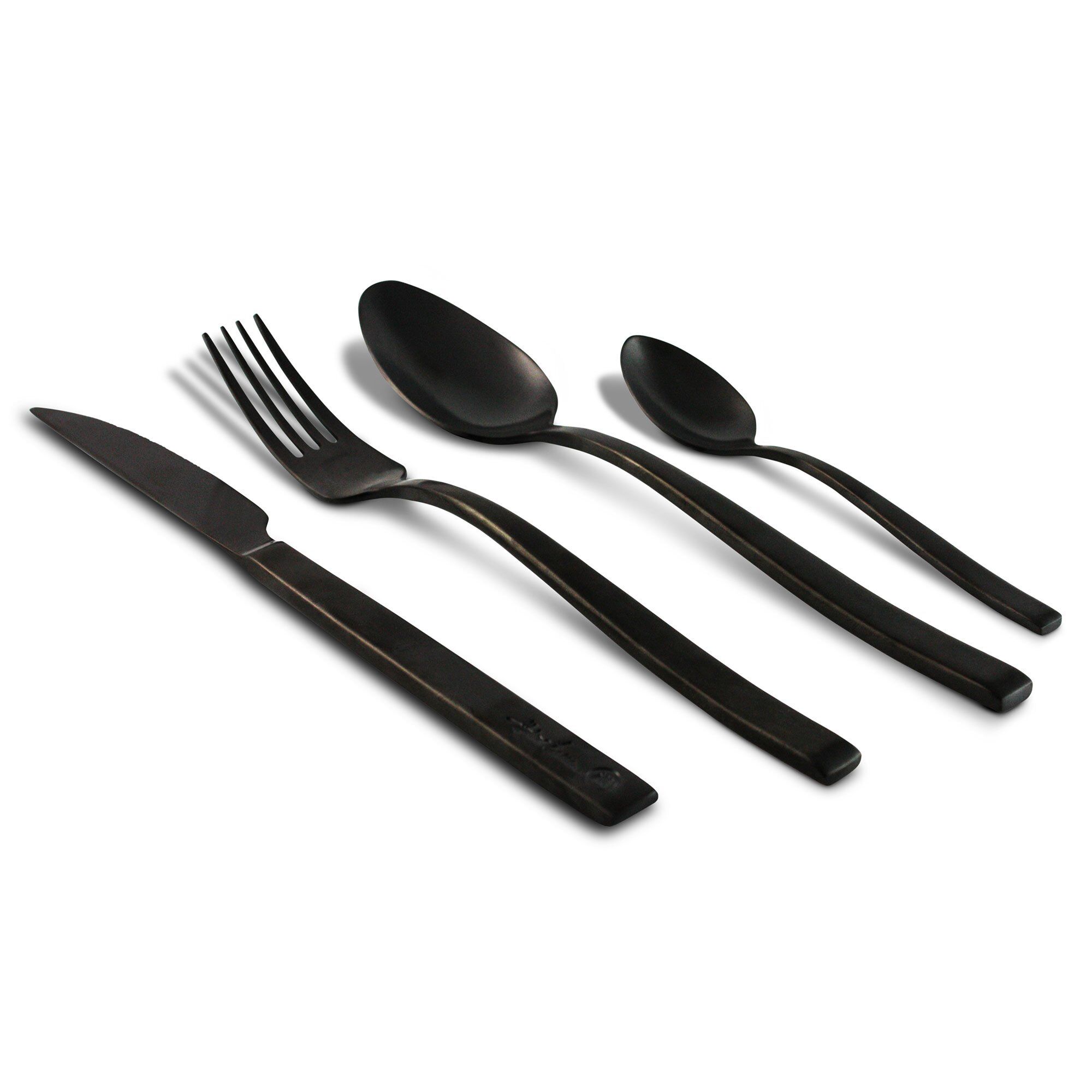 Magnor - Pure Black bestikksett 24 deler svart