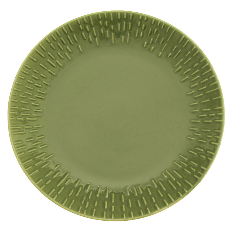 Confetti desserttallerken 21 cm, olive