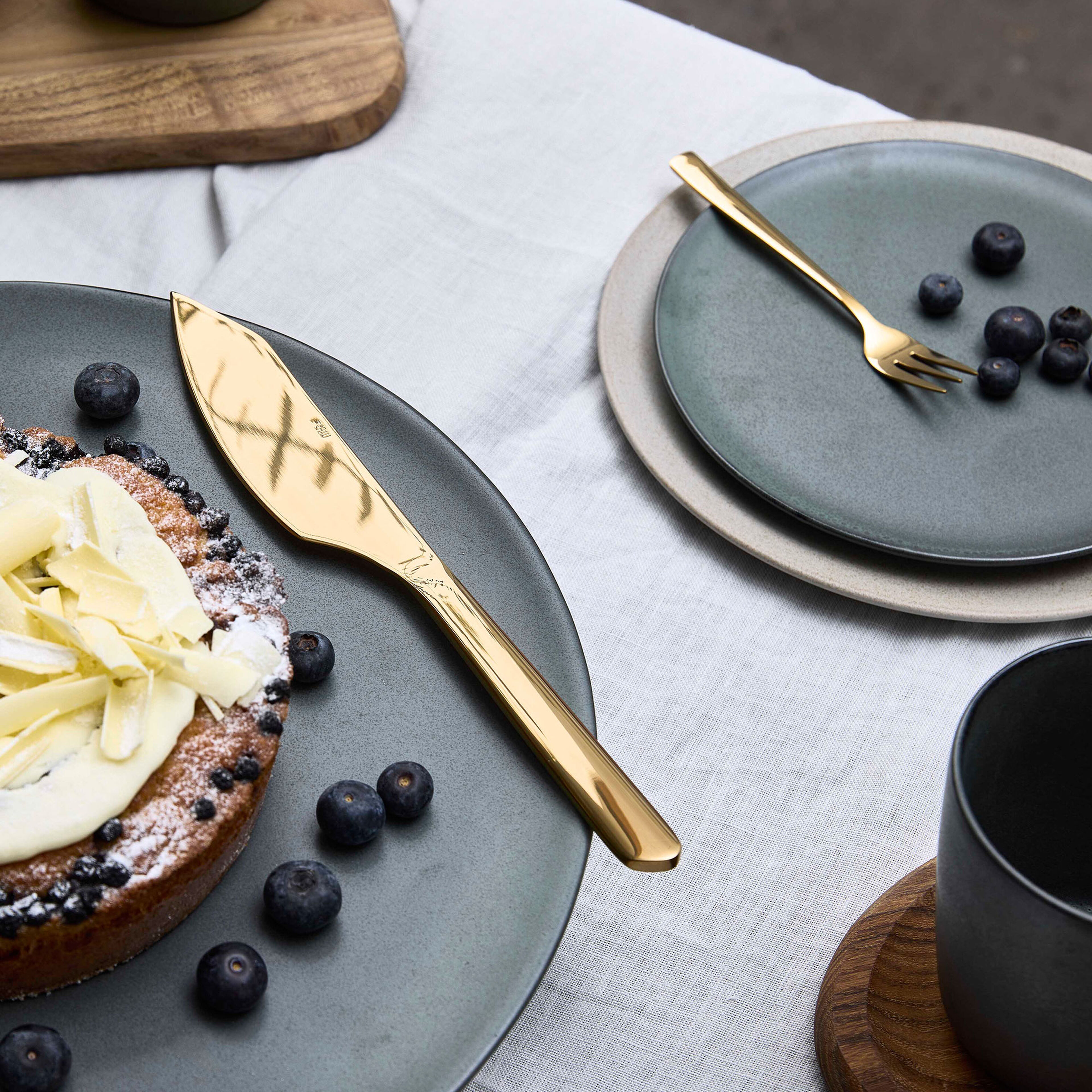 RAW tårtgafflar guld 4 st