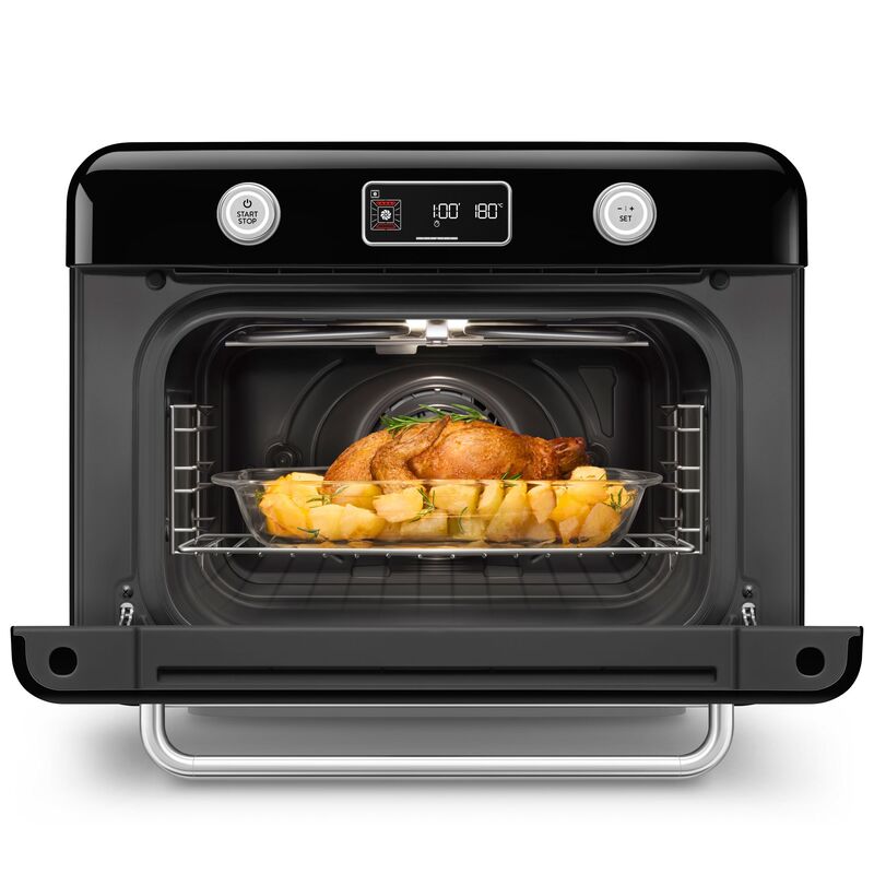 COF01BLEU Vapaasti seisova höyryuuni, musta