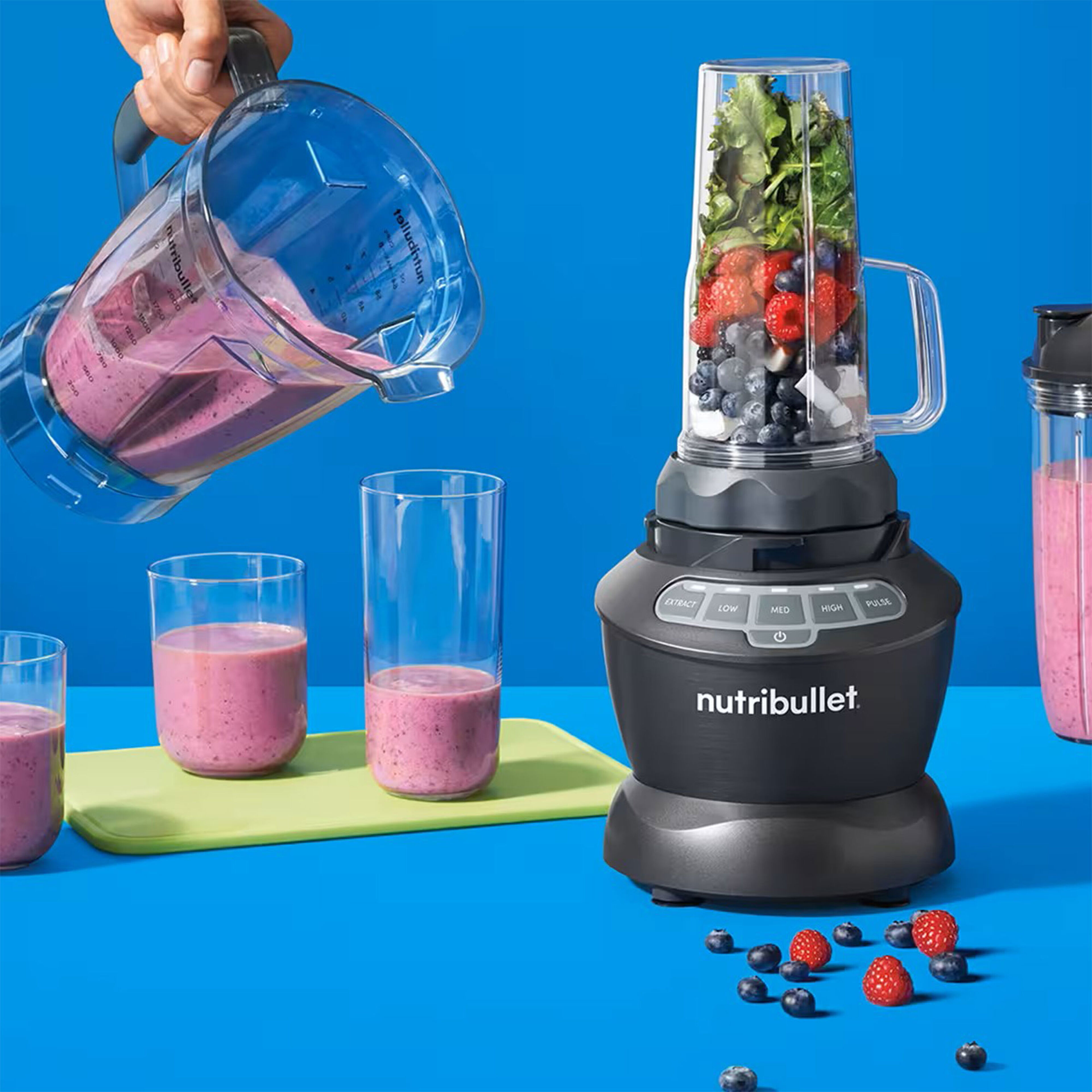 Combo NBF500DG personal blender med proteinpulver
