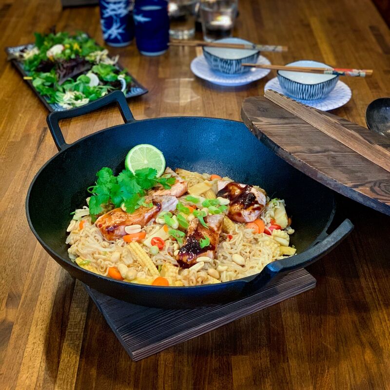 Satake Wok i støbejern