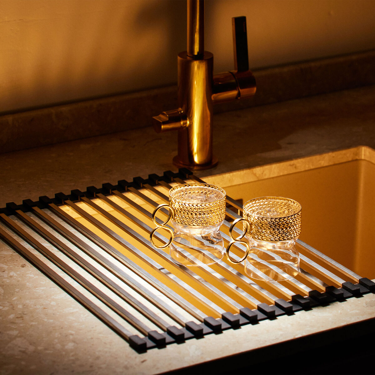 Oppvaskstativ, rustfritt stål