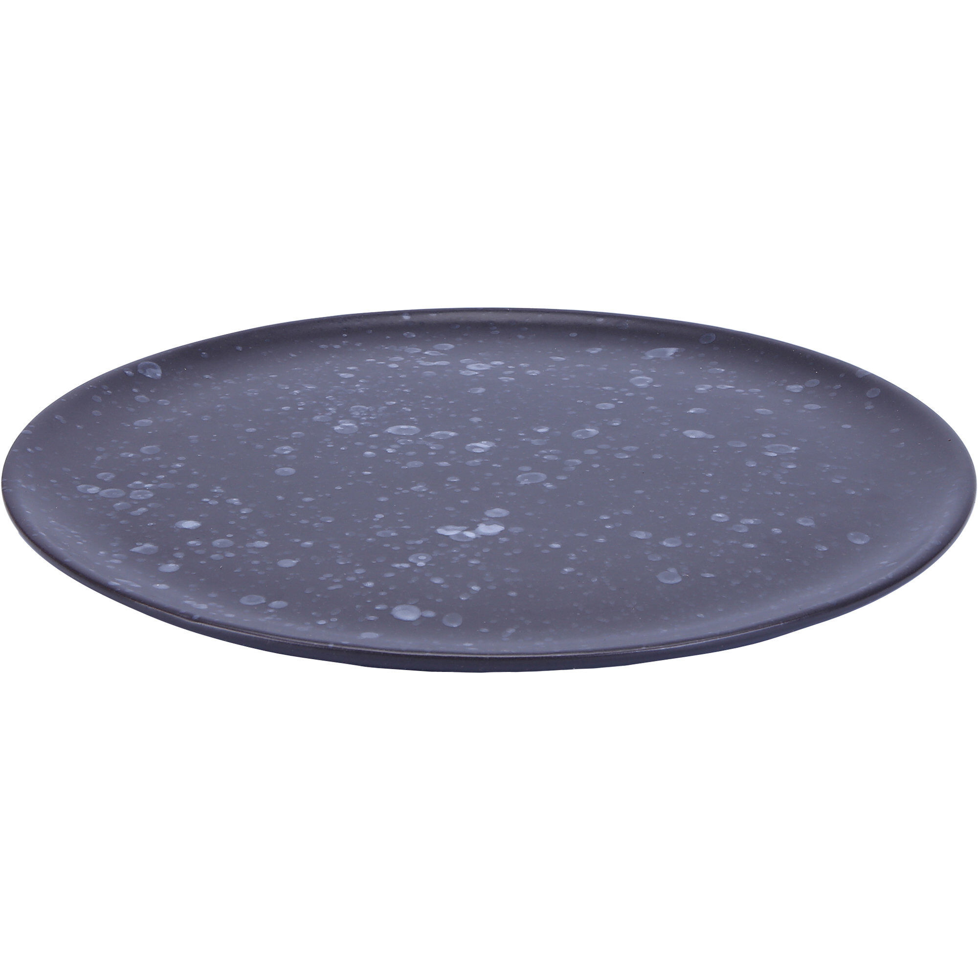 Aida Raw tallerken 23 cm svart med prikar