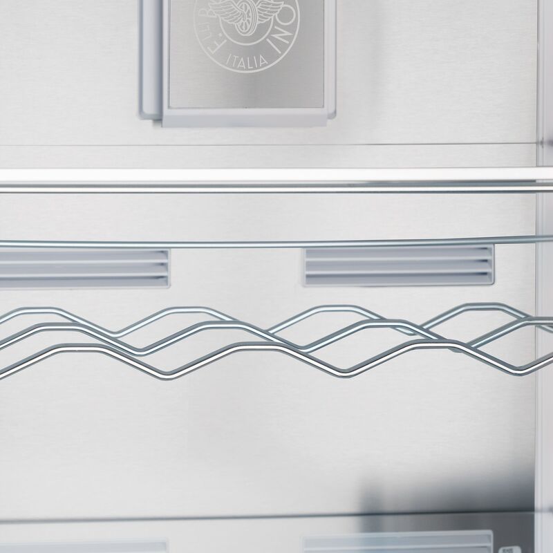 Professional fristående køle-/fryseskab 186 cm, rustfrit stål