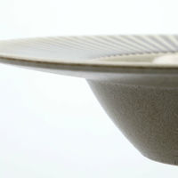 Pleat pastatallrik Ø26 cm, grå/brun