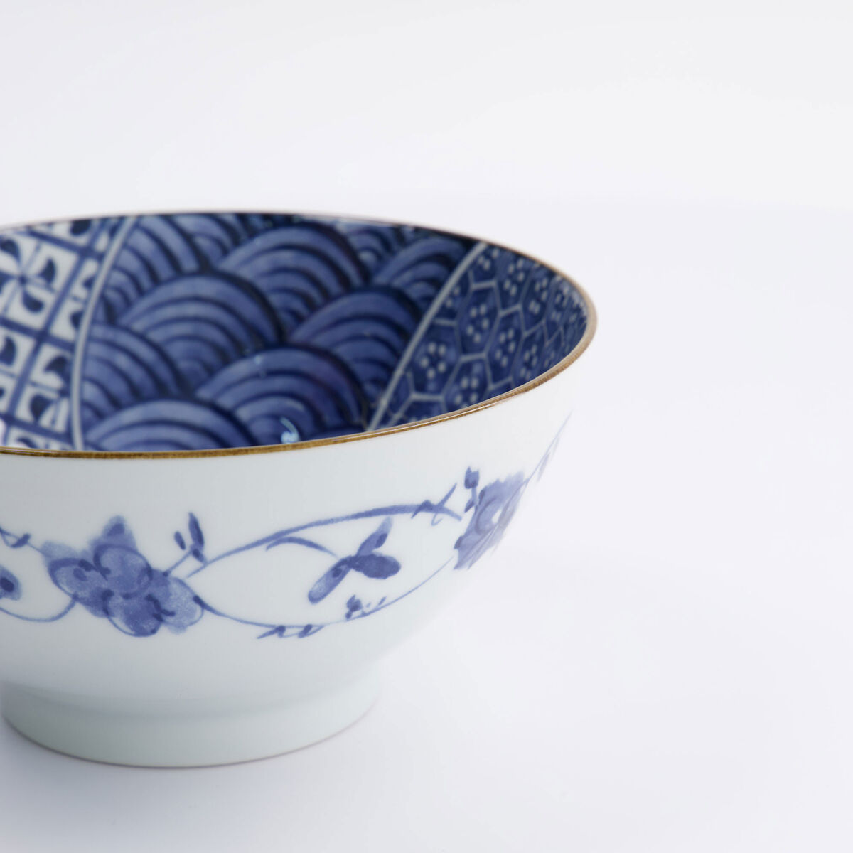 Tokyo Design Studio Natsu Shozui Mixed skål 1000 ml, blå/vit