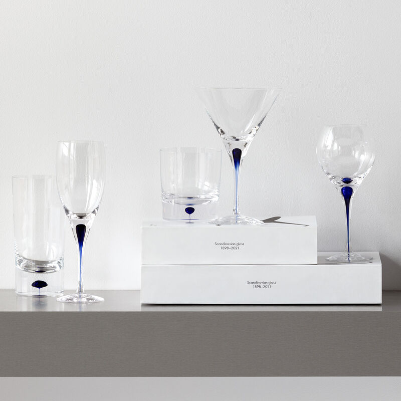 Sininen Intermezzo-martinilasi, 25 cl