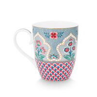 PIP Studio Flower Festival krus 35 cl, blå