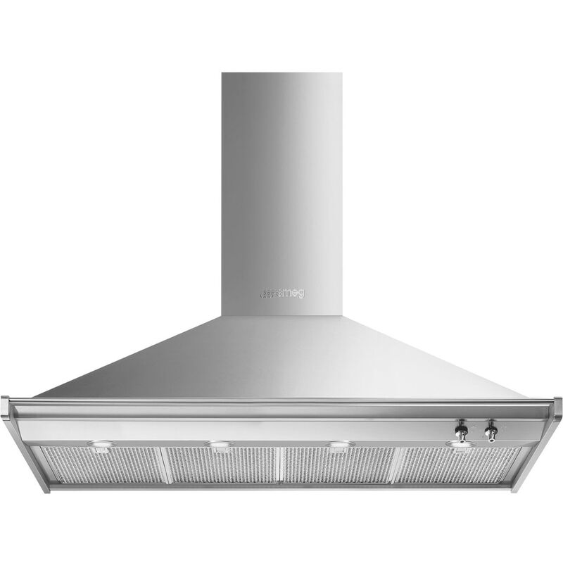 KD120HXE Victoria Vegmontert Ventilator 120 cm, Rustfritt Stål