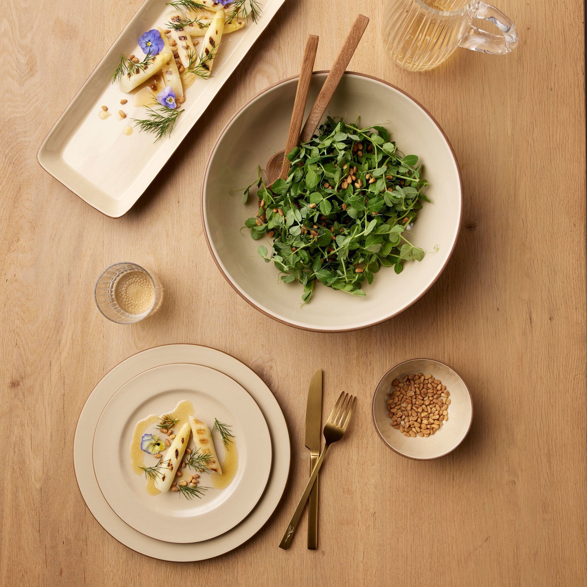 Alternativ bild 1 för Bitz Desserttallrik 22 cm, wood/sand