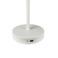 Stockholm LED bordlampe, pearl white