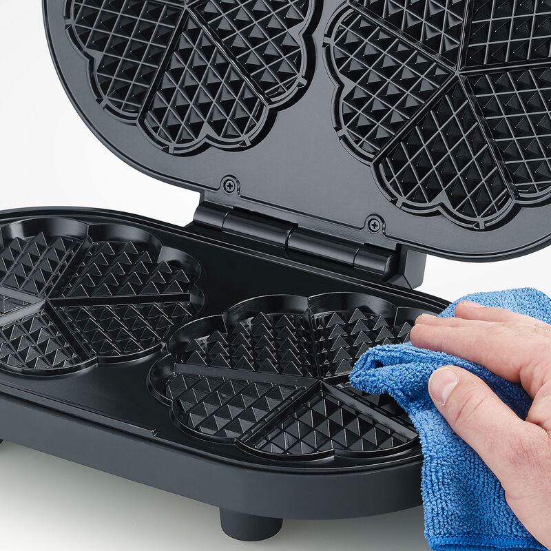 WA 2118 dubbelt våffeljärn, svart