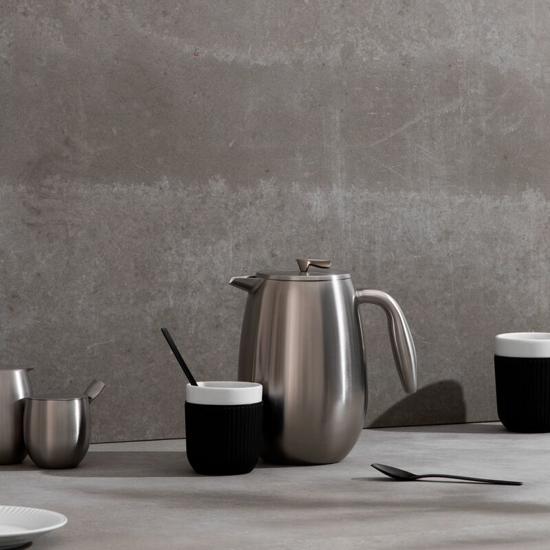 Kahdeksan kupin Columbia-kahvinkeitin, mattakromi