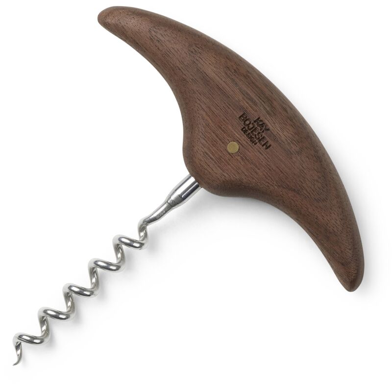 Korkskruv, valnöt, 11 cm 
