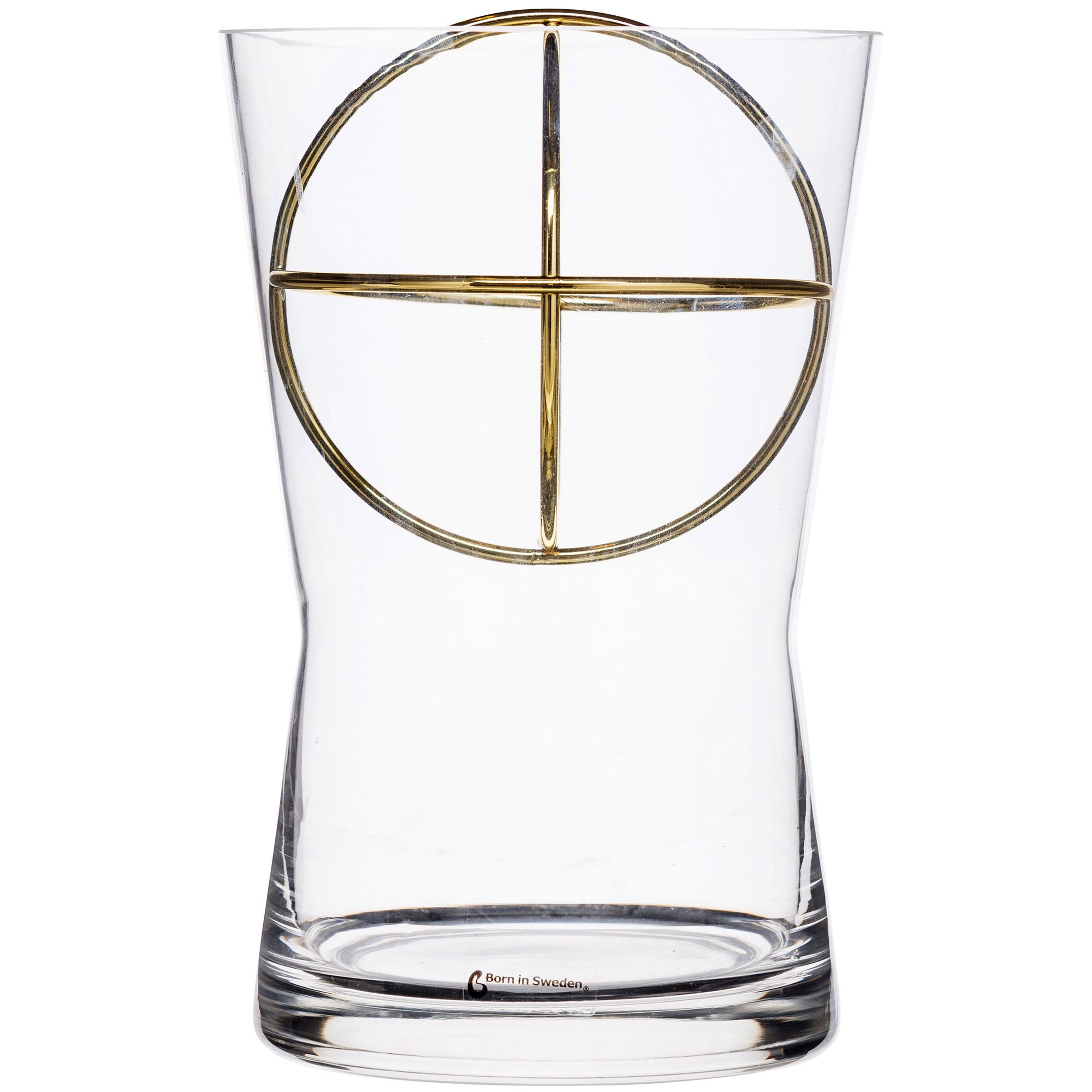 Sphere vas, medium, forgyldt