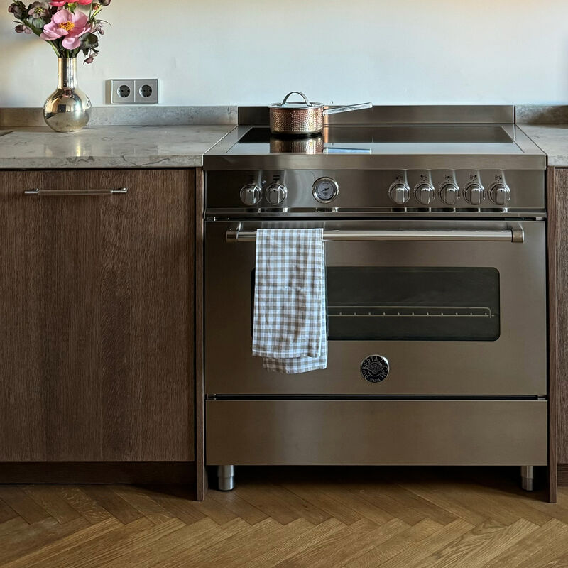 MAS95I1EXT Master Induksjonskomfyr med ovn 90 cm, Rustfritt Stål