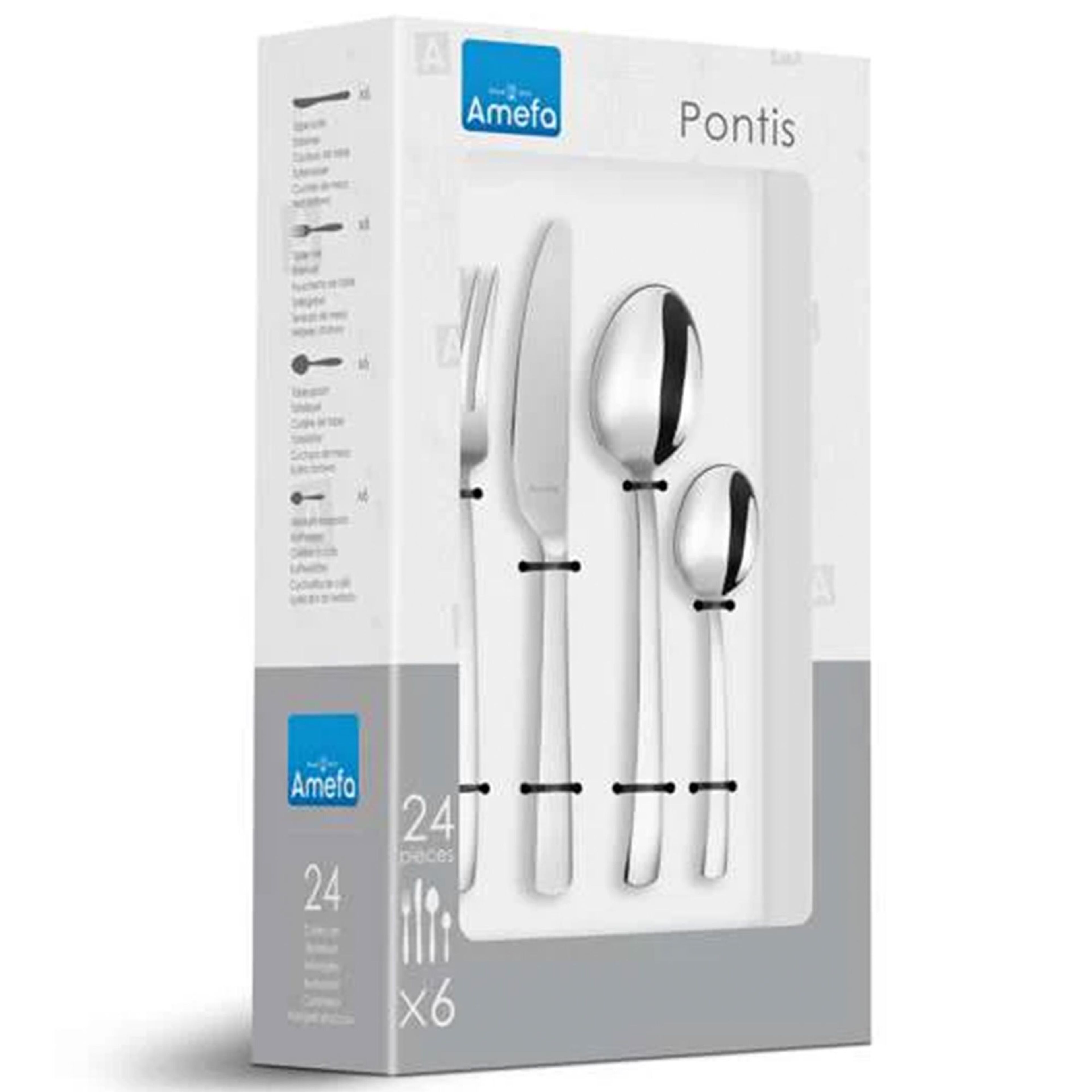 Amefa Pontis ruokailuvälinesarja, 24 osaa