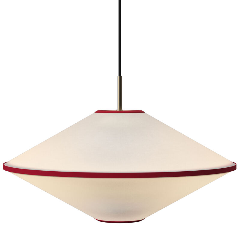 Edgeform Tafta riippuvalaisin 52 cm, punainen/offwhite.
