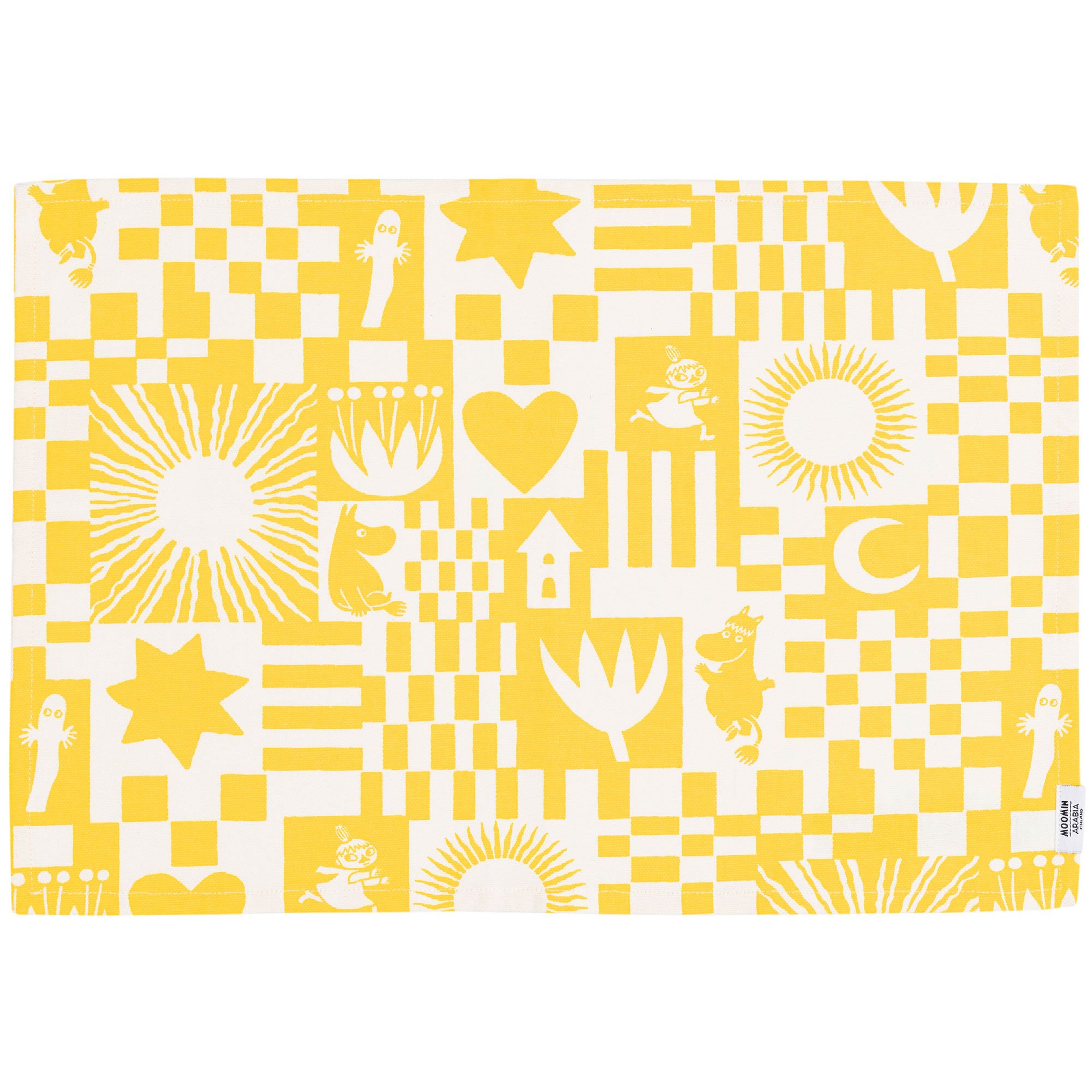 Arabia Mumin Fest bordstablett, gul