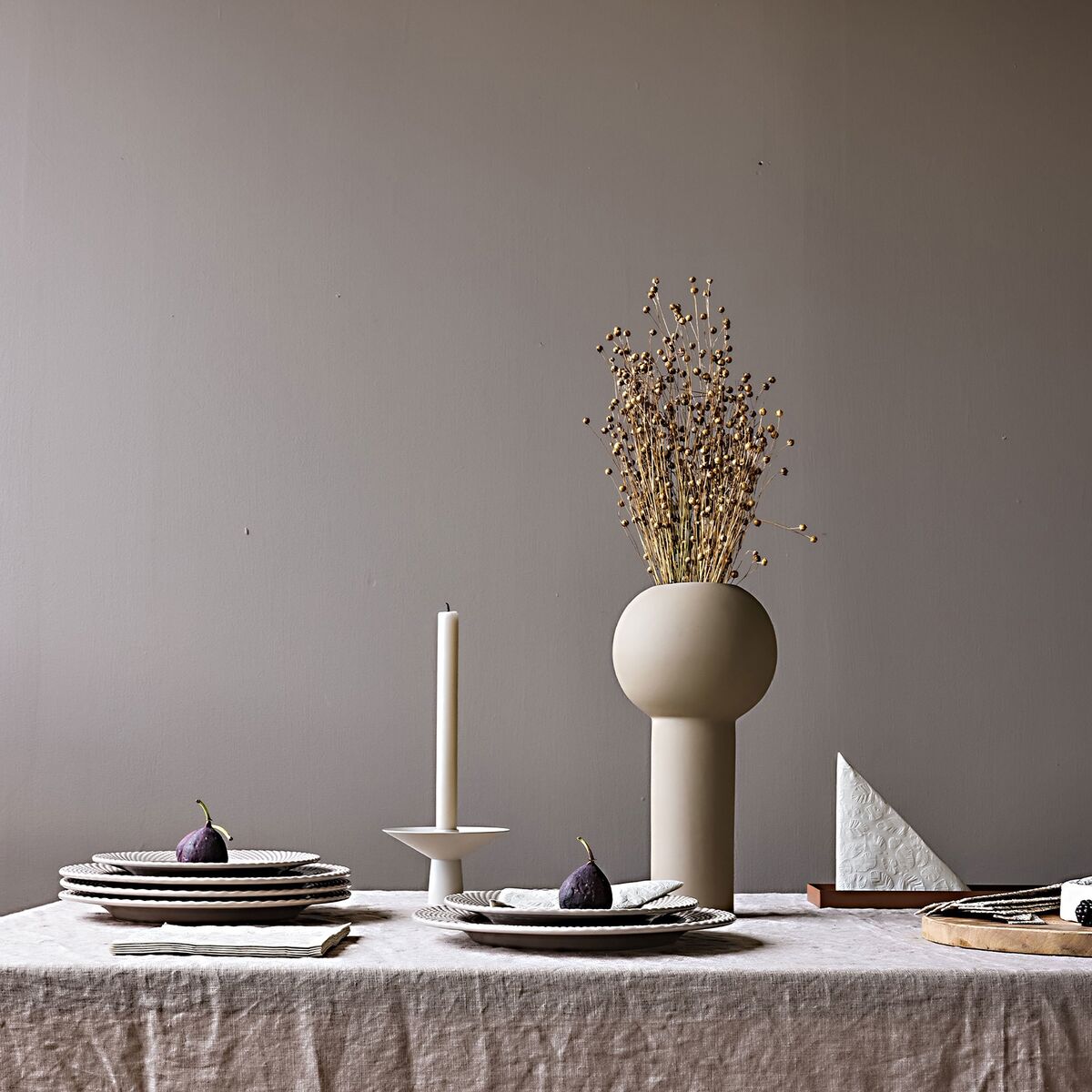 Uma Candle kynttilänjalka, sand