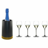 Summer Set Prosecco med vinkylare, svart/guld