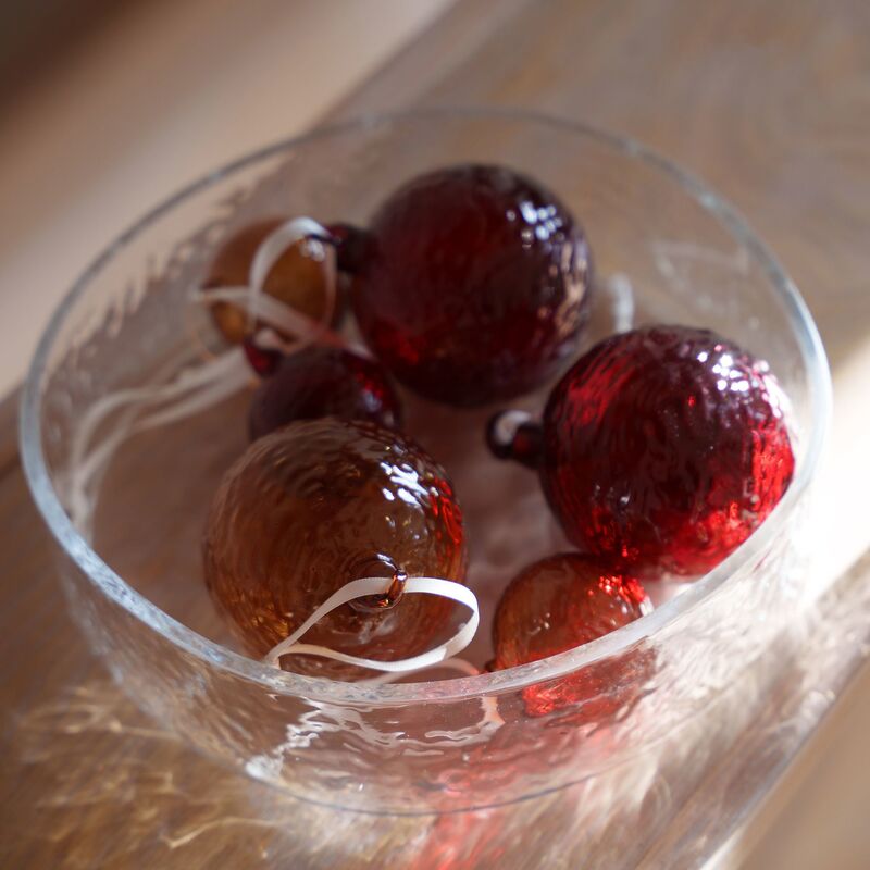 Julgranskulor deep red, 5 cm