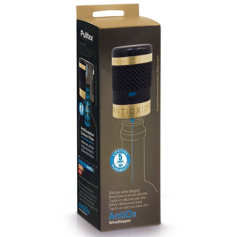 Antiox stopper för champagneflaskor, guld